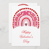 ロマンチックなレインボーブレンティーンズデイスイープハート シーズンカード (正面/裏面)