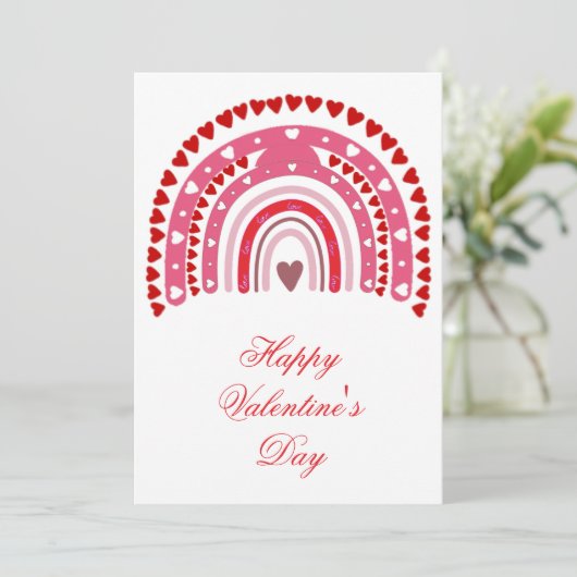 ロマンチックなレインボーブレンティーンズデイスイープハート シーズンカード (スタンド正面)