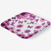 ロマンチックなロージーフローラ ペーパープレート (傾斜あり)