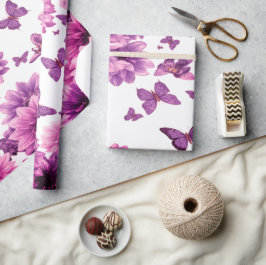 ロマンチックなロージーフローラ ラッピングペーパー