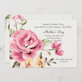 ロマンチックなローズの招待状 招待状 (正面/裏面)