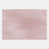 ロマンチックなローズ ブラッシュ ピンク ホワイト ラ lace フラワーのウェディング ラッピングペーパーシート (正面2)