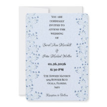 ロマンチックなワイルドフラワーデリケート濃い青フローラ