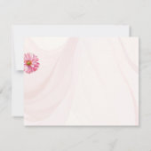 ロマンチックなワイルドフラワー春の結婚式の応答カード 出欠カード (裏面)