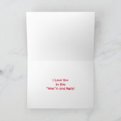 ロマンチックなヴァレンタインの長horn牛 カード (内部)