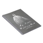 ロマンチックなヴィンテージがある婚礼衣裳の花嫁 ノートブック (右側)