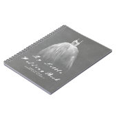 ロマンチックなヴィンテージがある婚礼衣裳の花嫁 ノートブック (左側)