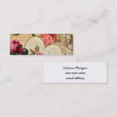 ロマンチックなヴィンテージのコラージュのテレホンカード コーリングカード (正面/裏面)