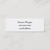 ロマンチックなヴィンテージのコラージュのテレホンカード コーリングカード (裏面)