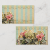 ロマンチックなヴィンテージのスタイルの名刺 名刺 (正面/裏面)