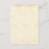 ロマンチックなヴィンテージの熱気球が付いた結婚式の出欠確認 出欠カード (裏面)