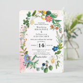 ロマンチックなヴィンテージの結婚式 招待状 (スタンド正面)