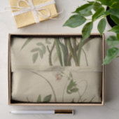 ロマンチックなヴィンテージの鳥およびバラのティッシュペーパー 薄葉紙 (ギフト)