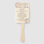 ロマンチックなヴィンテージウェディングバラ。 ハンドファン (正面)