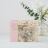 ロマンチックなヴィンテージウェディングバラ ポストカード (スタンド正面)