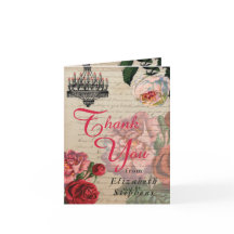 ロマンチックなヴィンテージエフェメラフローラありがとう