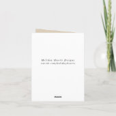 ロマンチックなヴィンテージエフェメラフローラありがとう サンキューカード (裏面)