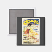 ロマンチックなヴィンテージカボールトラベルホリデーポスター マグネット (正面/裏面)