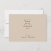 ロマンチックなヴィンテージカントリーレース サンキューカード (裏面)