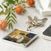 ロマンチックなヴィンテージスタイルアートオブボーイ読ズ キーホルダー (側面)