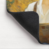 ロマンチックなヴィンテージスタイルアートオブボーイ読ズ マウスパッド (コーナー)