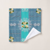 ロマンチックなヴィンテージタオルセット バスタオルセット (ウォッシュタオル)