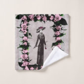 ロマンチックなヴィンテージタオルセット バスタオルセット (ウォッシュタオル)