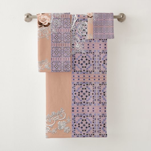 ロマンチックなヴィンテージタオルセット バスタオルセット (インサイチュ)