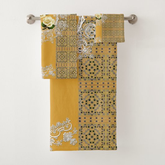 ロマンチックなヴィンテージタオルセット バスタオルセット (インサイチュ)