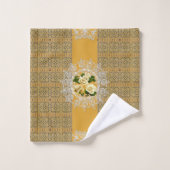 ロマンチックなヴィンテージタオルセット バスタオルセット (ウォッシュタオル)