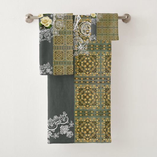 ロマンチックなヴィンテージタオルセット バスタオルセット (インサイチュ)