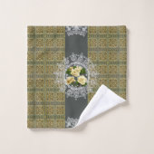 ロマンチックなヴィンテージタオルセット バスタオルセット (ウォッシュタオル)