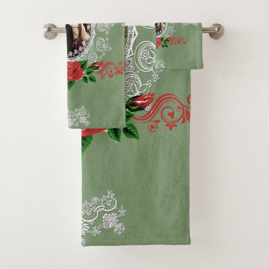 ロマンチックなヴィンテージタオルセット バスタオルセット (インサイチュ)