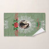 ロマンチックなヴィンテージタオルセット バスタオルセット (ハンドタオル)