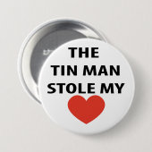 ロマンチックなヴィンテージティンマンウィザーズ・オブ・オズハート 缶バッジ (正面&裏面)
