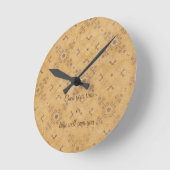 ロマンチックなヴィンテージデザイン ラウンド壁時計 (傾斜)