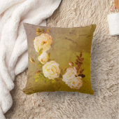 ロマンチックなヴィンテージバラ クッション (ブランケット)