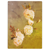 ロマンチックなヴィンテージバラ クリップボード (裏面)