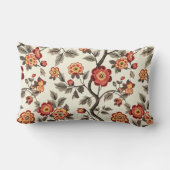 ロマンチックなヴィンテージバラ ランバークッション (裏面)