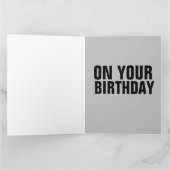 ロマンチックなヴィンテージビッグ誕生日カード カード (内部)