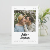 ロマンチックなヴィンテージフォトレトロカジュアル名結婚の一覧 セーブザデート (スタンド正面)