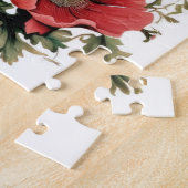 ロマンチックなヴィンテージポピーとハートパズル ジグソーパズル (側面)