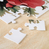 ロマンチックなヴィンテージポピーとハートパズル ジグソーパズル (側面)