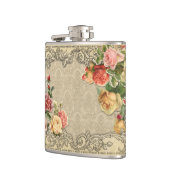 ロマンチックなヴィンテージ彫刻バラ フラスク (左)