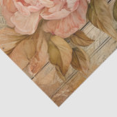 ロマンチックなヴィンテージ牡丹の切り離し 薄葉紙 (詳細)