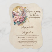 ロマンチックなヴィンテージ童話 招待状 (正面/裏面)