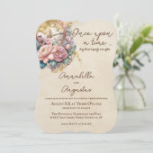 ロマンチックなヴィンテージ童話 招待状 (スタンド正面)