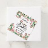 ロマンチックなヴィンテージ自転車の花結婚と鳥 フェイバータグ (インサイチュ)