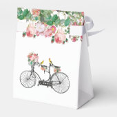 ロマンチックなヴィンテージ自転車の花結婚と鳥 フェイバーボックス (裏面サイド)