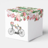 ロマンチックなヴィンテージ自転車の花結婚と鳥 フェイバーボックス (裏面サイド)